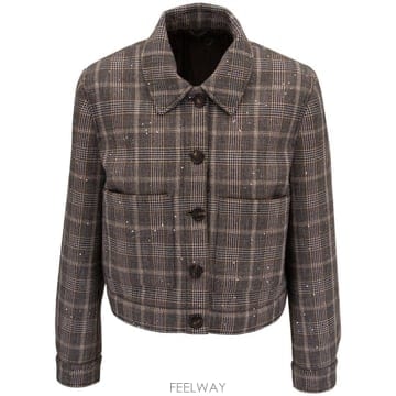 Brunello Cucinelli 26 FW ���ڷ� ��ġ�ڸ� �÷��̵� üũ �� ȥ�� ��Ŷ MD54N2609PC4420 TP44544700426 FW ���ڷ� ��ġ�ڸ� �÷��̵� üũ �� ȥ�� ��Ŷ MD5