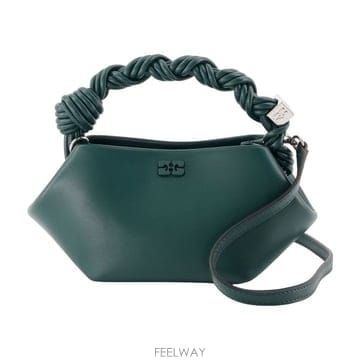 26 F/W 가니 BOU 미니 핸드백 GANNI 신세틱 다크 그린 C B0732280977