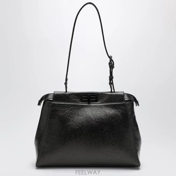 26 F/W 펜디 블랙 PEEKABOO 소프트 라지 백 8BN374B B0052284508