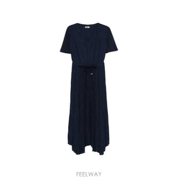 26 FW 에르노 V넥 플리츠 드레스 AB000084D12891 TP457971467