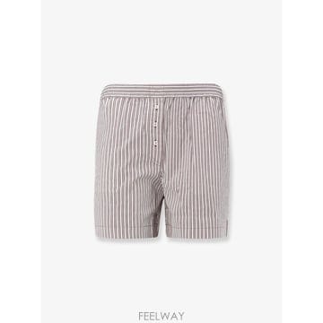 26 S/S 브루넬로 쿠치넬리 코튼 & 실크 블렌드 쇼츠 WITH 스 B0652285182