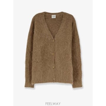 알리지 알파카 블렌드 가디건 266467A6238CAMEL B0652285807