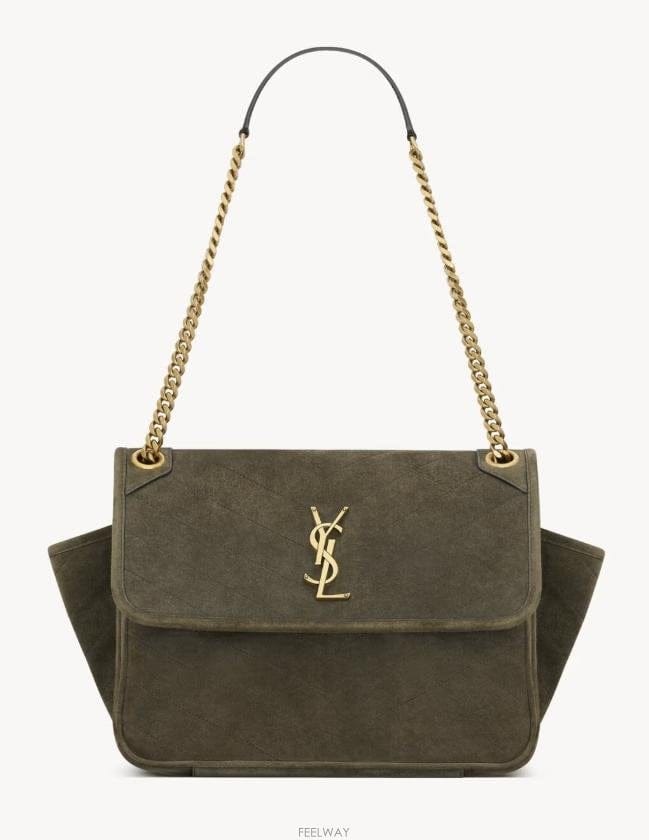 Saint Laurent 26 F/W ���ζ� �� ��Ű TRIPOUCH �� �����̵� VERDE  B074220553126 F/W ���ζ� �� ��Ű TRIPOUCH �� �����̵� VERDE  B074