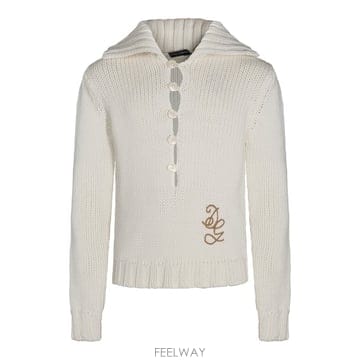 돌체 앤 가바나 화이트 울 블렌드 스웨터 GXW91ZJGMLOW43 B0482286705