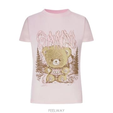 GANNI �ؿ� �θ���� ���� ���� ����Ʈ ������ Ƽ���� A1050307 868 CHALK PINK�ؿ� �θ���� ���� ���� ����Ʈ ������ Ƽ���� A1050307 