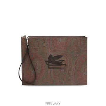 ETRO �ؿ� �θ���� ��Ʈ�� ���� �ո鿡 �ΰ� �ڼ��� �� ���� ������ ��ī�� ĵ���� Ŭ��ġ�� �ո� ��Ʈ�� M�ؿ� �θ���� ��Ʈ�� ���� �ո鿡 �ΰ� �ڼ��� �� ��