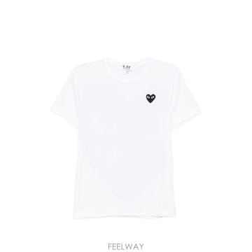 꼼데가르송 플레이 블랙 하트 코튼 티셔츠 AXT353D1 B0712287270