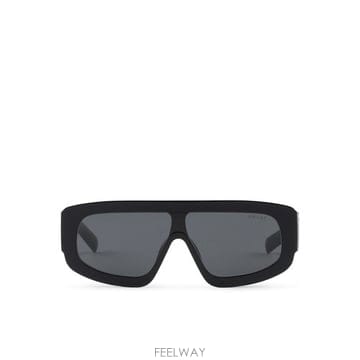 PRADA �ؿ� �θ���� ����� ���� �ﰢ�� �ΰ��� �ִ� ���۶� 0PRD10S 16K08Z BLACK�ؿ� �θ���� ����� ���� �ﰢ�� �ΰ��� �ִ� ���۶� 