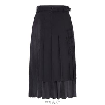Sacai �ؿ� �θ���� ��ī�� ���� ī�� ������ �޸� �ø��� �̵� ��ĿƮ 2608569 001 BLACK�ؿ� �θ���� ��ī�� ���� ī�� ������ �޸� �ø��� �̵�