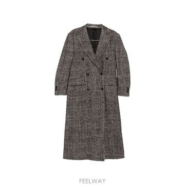 딸리아또레 울 롱 더블브레스티드 코트 C-CAITLYN340354N B0712287275