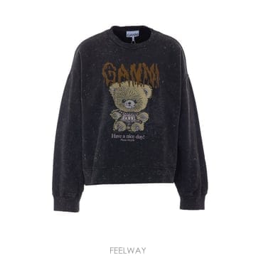 26 F/W 가니 FOREST 테디 맨투맨 A1060093/252 B0012287775