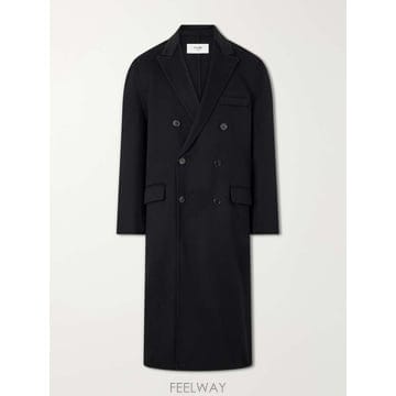셀린느 더블브레스티드 캐시미어 코트 RM0FA6700. B0082290288