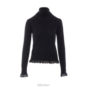 26 F/W 가니 터틀넥 인 레이스 MERINOS A1150062/2 B0012287817
