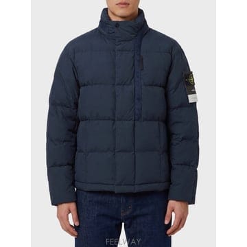 26 F/W 스톤 아일랜드 네이비 코튼 & 나일론 캔버스 다운 자켓  B0022288125