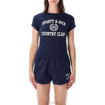 Sporty & Rich 26SS ����Ƽ�ظ�ġ ���� Ƽ���� TO11176218BL106 3902 BLUE26SS ����Ƽ�ظ�ġ ���� Ƽ���� TO11176218BL106 3902 BLU