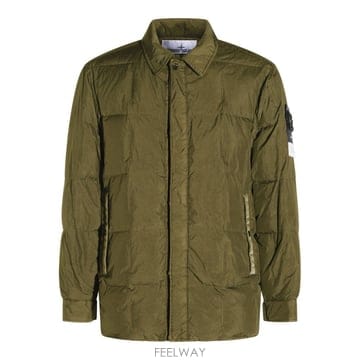 스톤 아일랜드 밀리터리 그린 퍼퍼 다운 자켓 L2S154100033 B0482288083