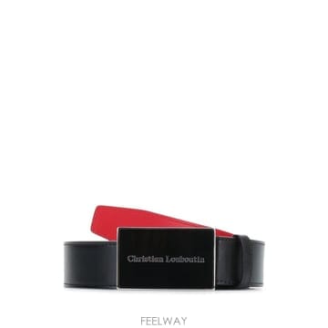크리스찬 루부탱 CANOPY 벨트 35MM 카프 파리 3265087 B0442209092