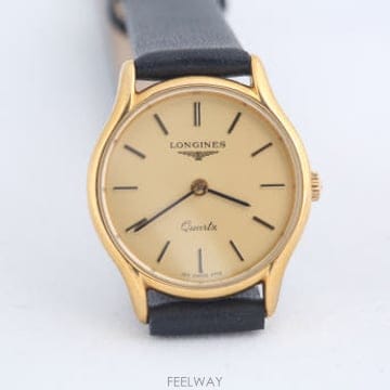 론진 Longines 골드 다이얼 여성용 쿼츠