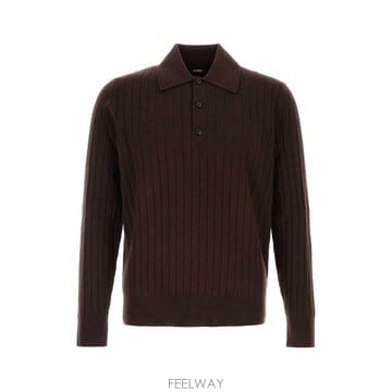 아미리 AMIRI 소프트 RIB 니트 폴로 AM426KN060 HU B0442281293