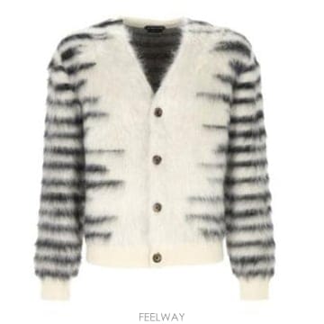 26 F/W 톰포드 브러쉬 스트라이프 모헤어 LS 가디건 KNL020 B0742264054