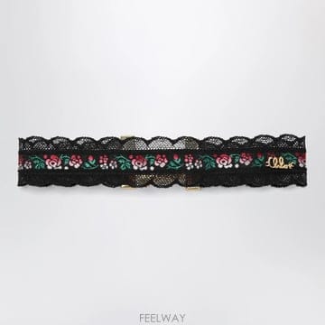26 F/W 끌로에 초커 목걸이 인 레이스 & 플로랄 자카드 리본 C B0052288288