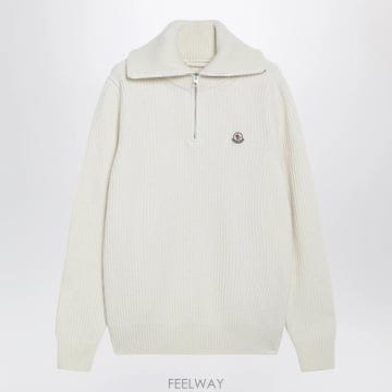26 F/W 몽클레어 크림 리브드 울 점퍼 9F00003M1241-0 B0052288298