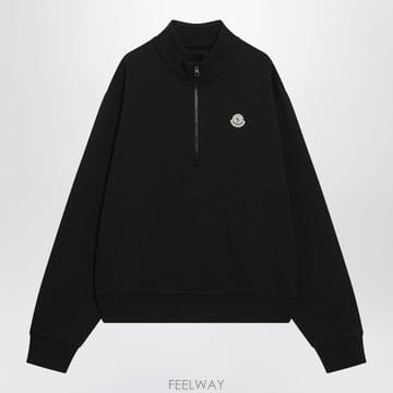 26 F/W 몽클레어 블랙 하프지퍼 맨투맨 8G00059899V4-9 B0052288302