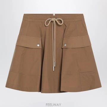 26 F/W 몽클레어 라이트 브라운 코튼블렌드 스커트 2D000245 B0052288313
