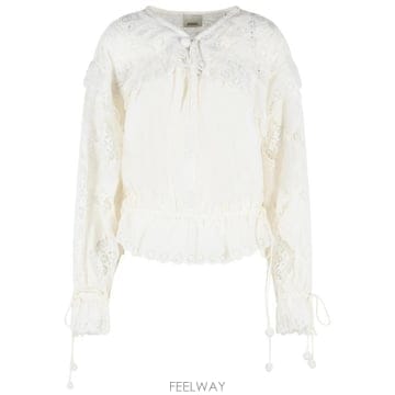 Isabel Marant 26SS ���ں����� NOWANA ��ͳ� ����콺 HT0886FA D2J17I20WH White26SS ���ں����� NOWANA ��ͳ� ����콺 HT0886FA D2J17I