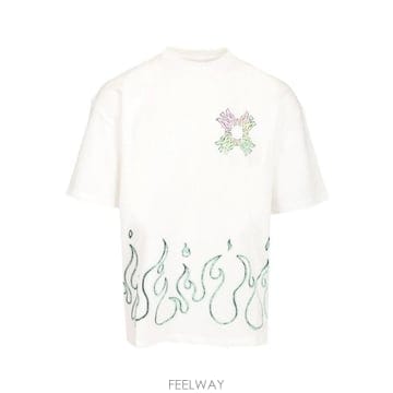 Amiri 26FW �ƹ̸� ���� Ƽ���� AMTOJR1148 127 Bianco26FW �ƹ̸� ���� Ƽ���� AMTOJR1148 127 Bianco