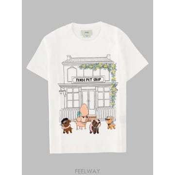 26 F/W 펜디 티셔츠 저지 (KIDS 상품) JFI417K_AY8 B0042279771