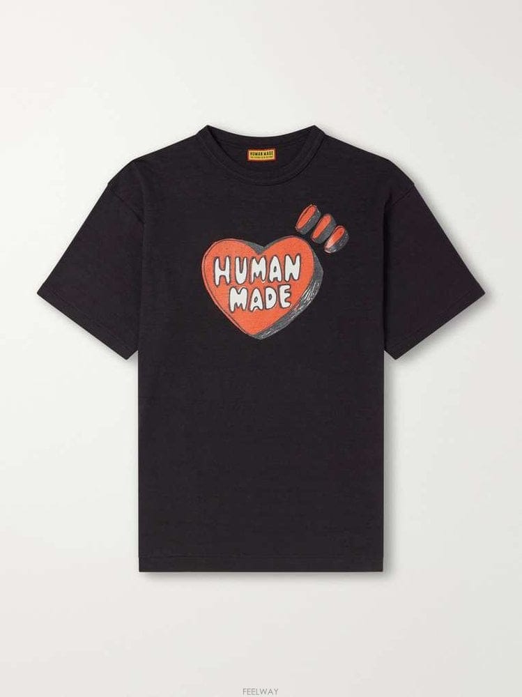 HUMAN MADE �޸ո��̵� ����Ʈ ��ư-���� Ƽ���� HM32TE014 B0082296687�޸ո��̵� ����Ʈ ��ư-���� Ƽ���� HM32TE014 B00822966