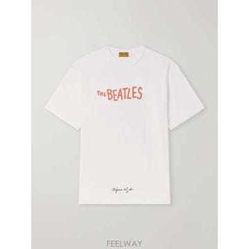 휴먼메이드 더 비틀즈 프린트 코튼-저지 티셔츠 HM32TE002 B0082296702