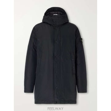 스톤 아일랜드 후드 마이크로 렙스 쉘 다운 파카 L2S1571000 B0082296749