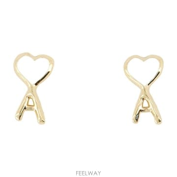 26 F/W 아미 해머 아미 드 꾀흐 귀걸이 아미 파리 메탈 골드 U B0732289525