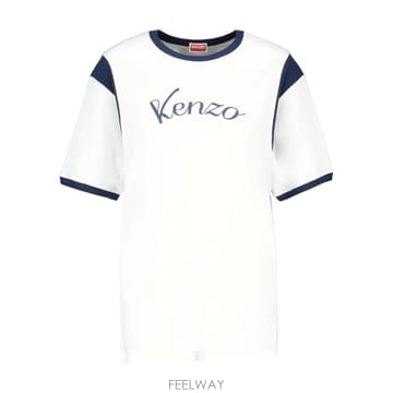26 F/W 겐조 GOTS 발시티 티셔츠 KENZO 코튼 화이트 FG B0732289548