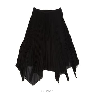26 F/W 발렌티노 스커트 솔리드 라이트 조젯 SETAPOLY 9B B0742288548
