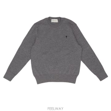 26 F/W 아미 QUOTA 크루넥 스웨터 WITH 아미 드 꾀흐 H B0742293539