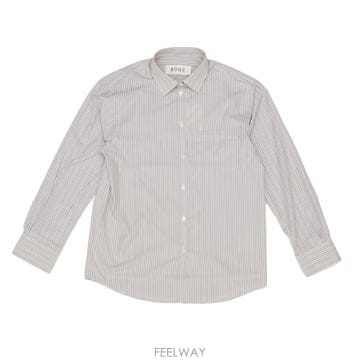 26 F/W 로헤 클래식 핏 스트라이프 셔츠 42019276/903_ B0742296424