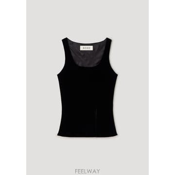 26 F/W 로헤 SCOOPNECK 실크 벨벳 탑 42120124/0 B0742296444