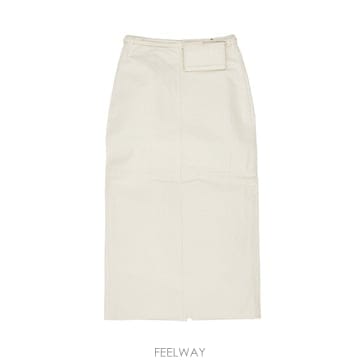 26 F/W 로헤 OSTRICH 레더 파우치 스커트 42132212/ B0742296451