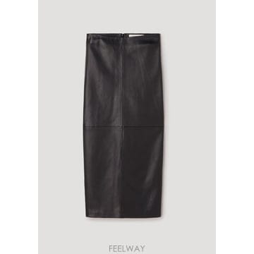 26 F/W 로헤 ELONGATED 레더 스커트 42132061/00 B0742296463