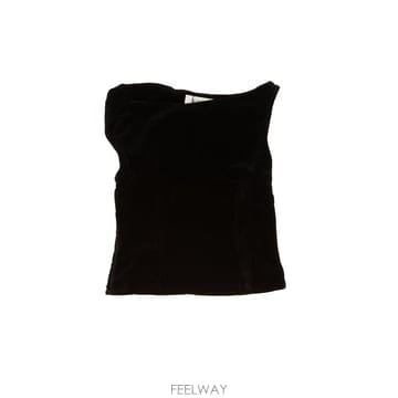 26 F/W 로헤 드레이프 벨벳 탑 42120240/001_308 B0742296491