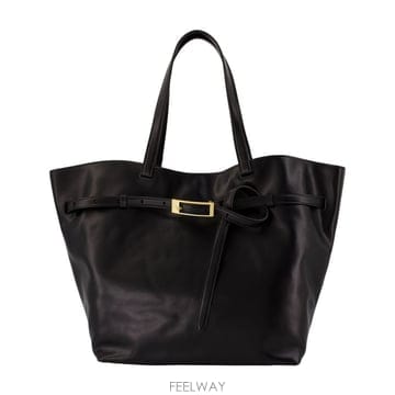 26 F/W 애니빙 ELLY 스몰 쇼퍼 백 ANINE 빙 레더 블랙  B0732283664