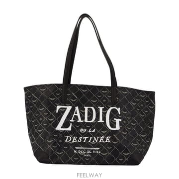 26 F/W 쟈딕 앤 볼테르 모노그램 북 태그 쇼퍼 백 ZADIG V B0732283678