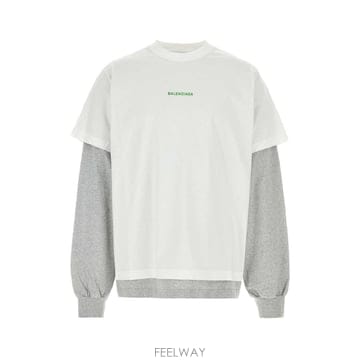 발렌시아가 더블 티셔츠 871497TTVJ1 9163 B0442289991