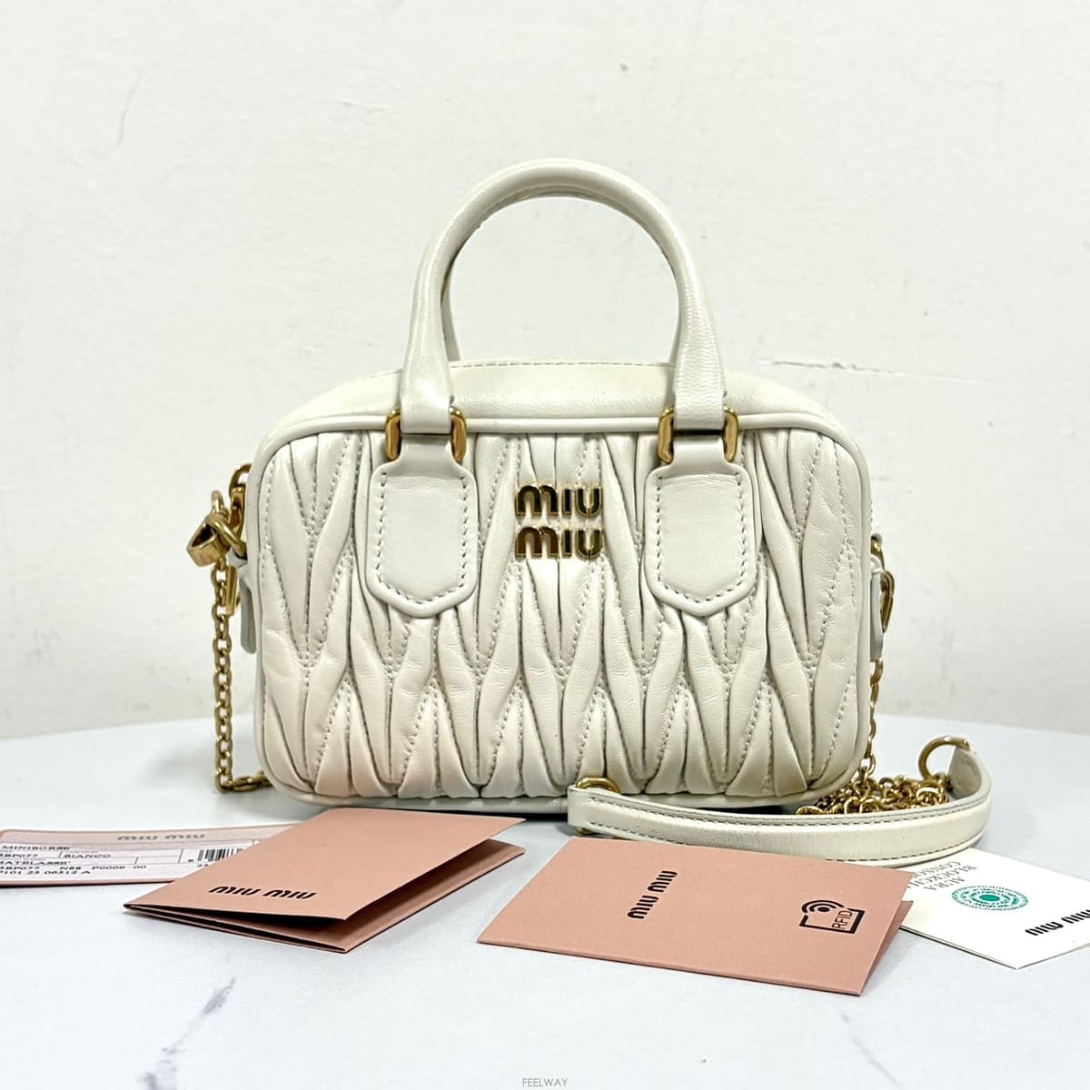 Miu Miu �̿�̿� ���׶� ���� �̴� ��Ʈ�� & ����� (5BP077)�̿�̿� ���׶� ���� �̴� ��Ʈ�� & ����� (5BP077)