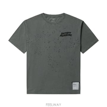 새티스파이 남성 모스테크 티셔츠 11006 01A08 FADED BLACK [SFC004fb]