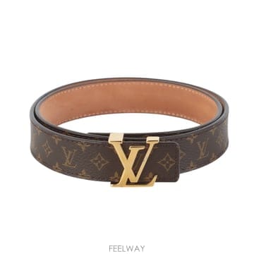 루이비통 M9781 모노그램 LV 금장 이니셜 여성용 벨트 75 37726K-4