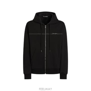 돌체 앤 가바나 후드 코튼 스웨트셔츠